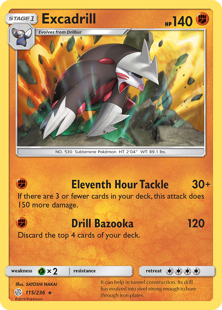 Excadrill (115/236) [Sun & Moon: Cosmic Eclipse] | The Time Vault CA