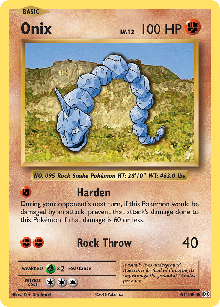 Onix (61/108) [XY: Evolutions] | The Time Vault CA