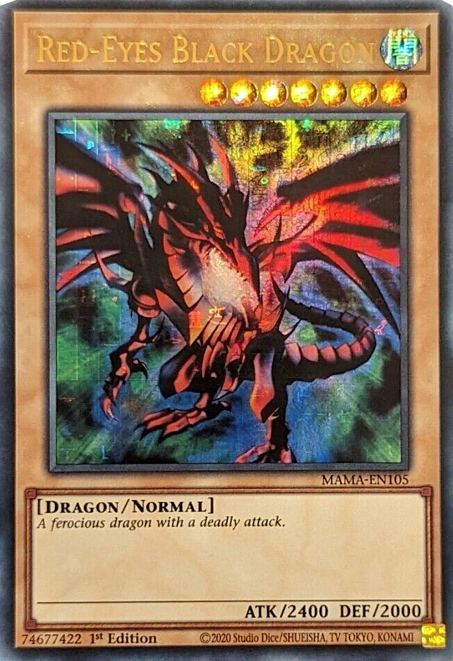 Red-Eyes Black Dragon [MAMA-EN105] Ultra Pharaoh's Rare | The Time Vault CA