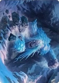 Icehide Troll Art Card [Kaldheim: Art Series] | The Time Vault CA