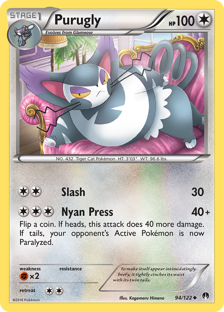 Purugly (94/122) [XY: BREAKpoint] | The Time Vault CA