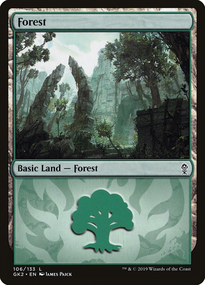 Forest (106) [Ravnica Allegiance Guild Kit] | The Time Vault CA