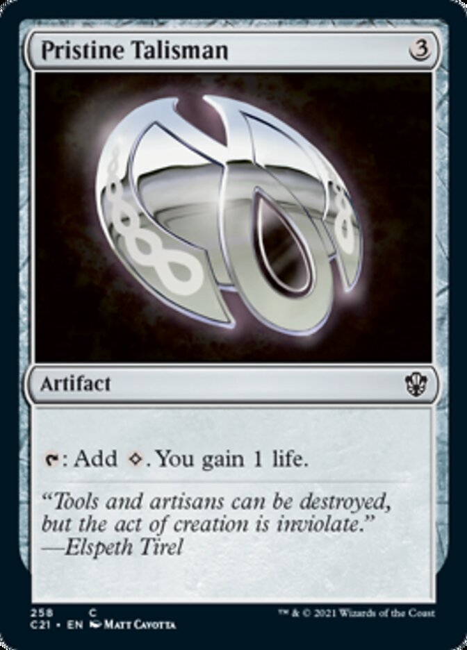 Pristine Talisman [Commander 2021] | The Time Vault CA