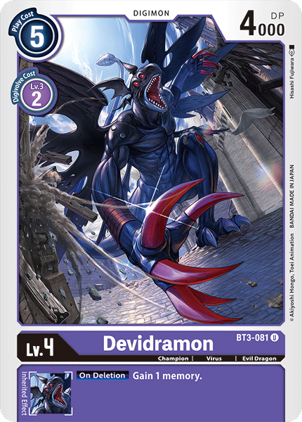 Devidramon [BT3-081] [Release Special Booster Ver.1.0] | The Time Vault CA
