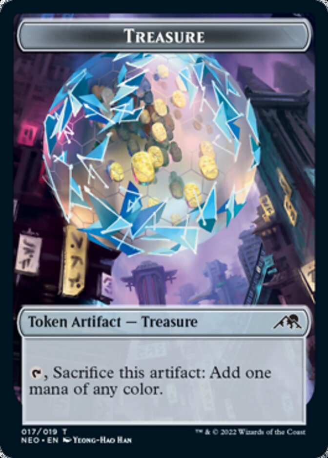 Treasure Token [Kamigawa: Neon Dynasty Tokens] | The Time Vault CA