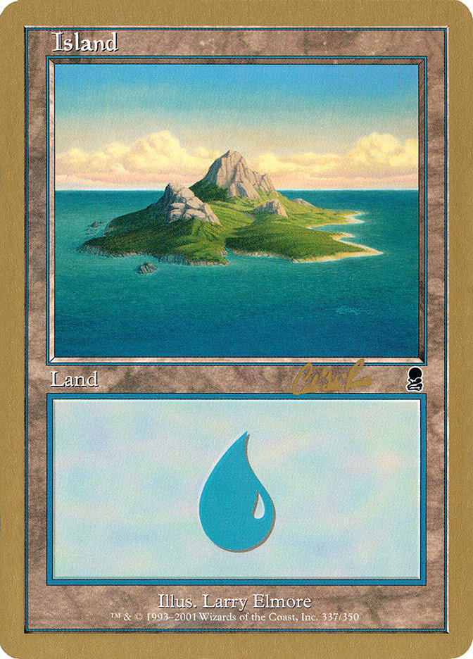 Island (cr337a) (Carlos Romao) [World Championship Decks 2002] | The Time Vault CA