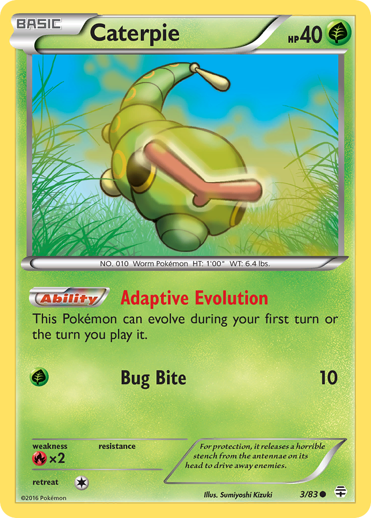 Caterpie (3/83) [XY: Generations] | The Time Vault CA