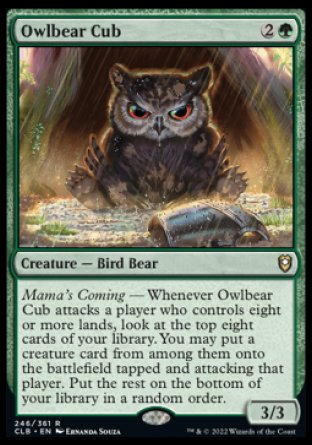 Owlbear Cub [Commander Legends: Battle for Baldur's Gate] | The Time Vault CA