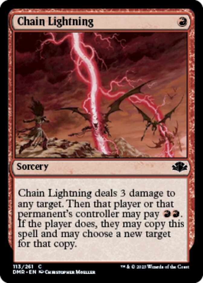 Chain Lightning [Dominaria Remastered] | The Time Vault CA