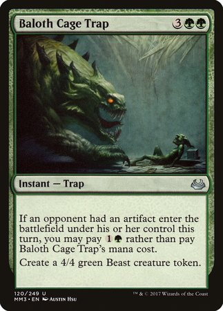 Baloth Cage Trap [Modern Masters 2017] | The Time Vault CA