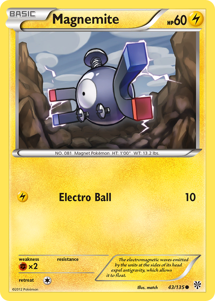 Magnemite (43/135) [Black & White: Plasma Storm] | The Time Vault CA