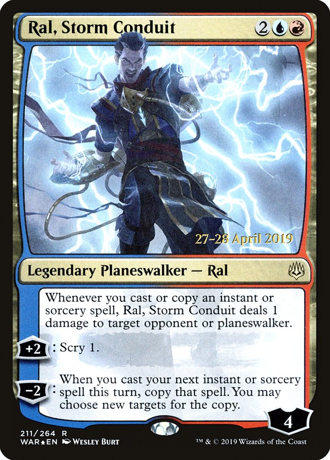 Ral, Storm Conduit  [War of the Spark Prerelease Promos] | The Time Vault CA