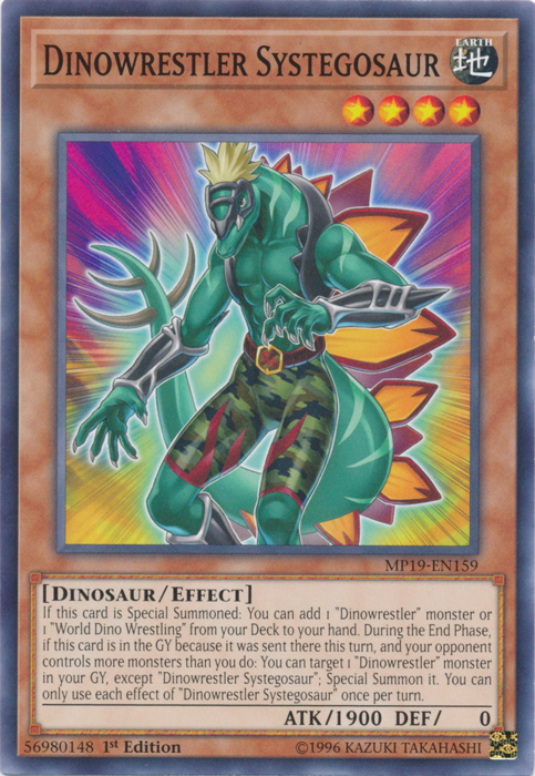 Dinowrestler Systegosaur [MP19-EN159] Common | The Time Vault CA