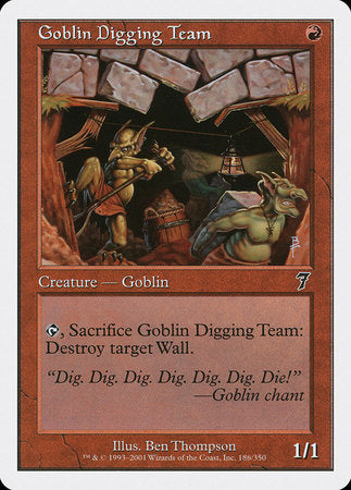 Goblin Digging Team [Seventh Edition] | The Time Vault CA