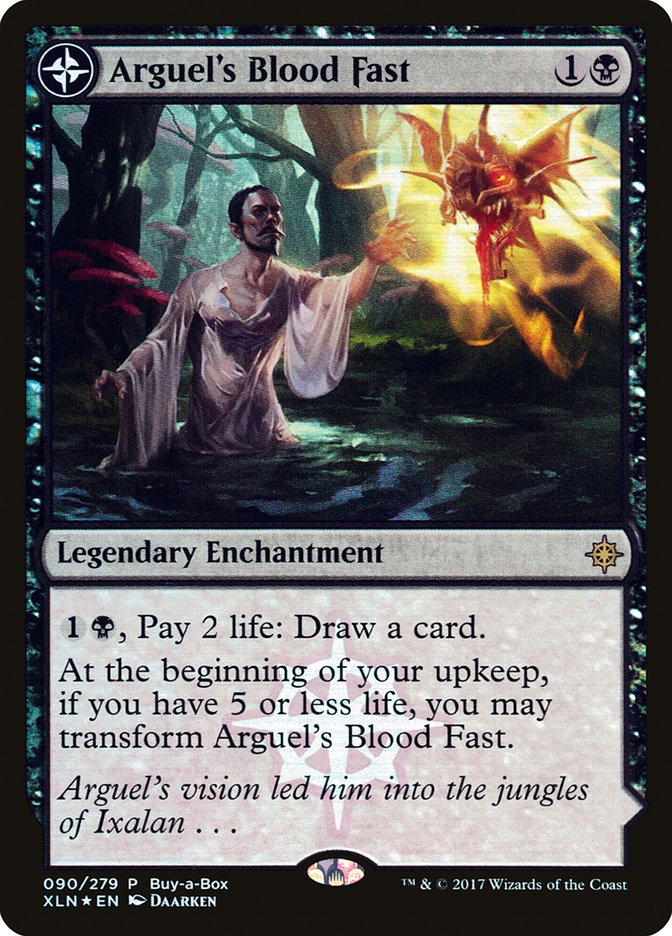 Arguel's Blood Fast // Temple of Aclazotz (Buy-A-Box) [Ixalan Treasure Chest] | The Time Vault CA
