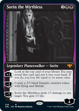 Sorin the Mirthless [Innistrad: Double Feature] | The Time Vault CA