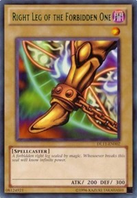 Right Leg of the Forbidden One (Blue) [DL11-EN002] Rare | The Time Vault CA