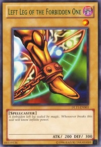 Left Leg of the Forbidden One (Green) [DL11-EN003] Rare | The Time Vault CA