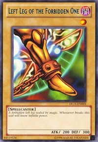 Left Leg of the Forbidden One (Blue) [DL11-EN003] Rare | The Time Vault CA