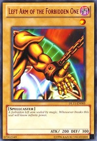 Left Arm of the Forbidden One (Red) [DL11-EN005] Rare | The Time Vault CA