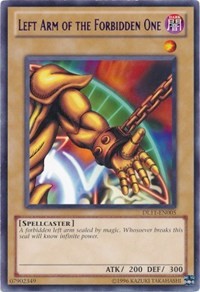 Left Arm of the Forbidden One (Blue) [DL11-EN005] Rare | The Time Vault CA