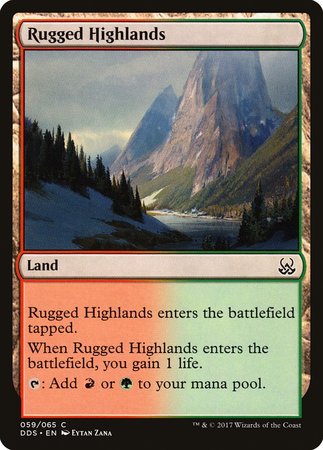 Rugged Highlands [Duel Decks: Mind vs. Might] | The Time Vault CA