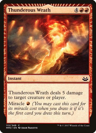 Thunderous Wrath [Modern Masters 2017] | The Time Vault CA
