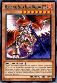 Horus the Black Flame Dragon LV8 (Blue) [DL17-EN002] Rare | The Time Vault CA
