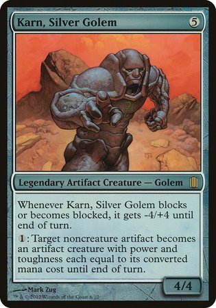 Karn, Silver Golem (Commander's Arsenal) [Commander's Arsenal Oversized] | The Time Vault CA