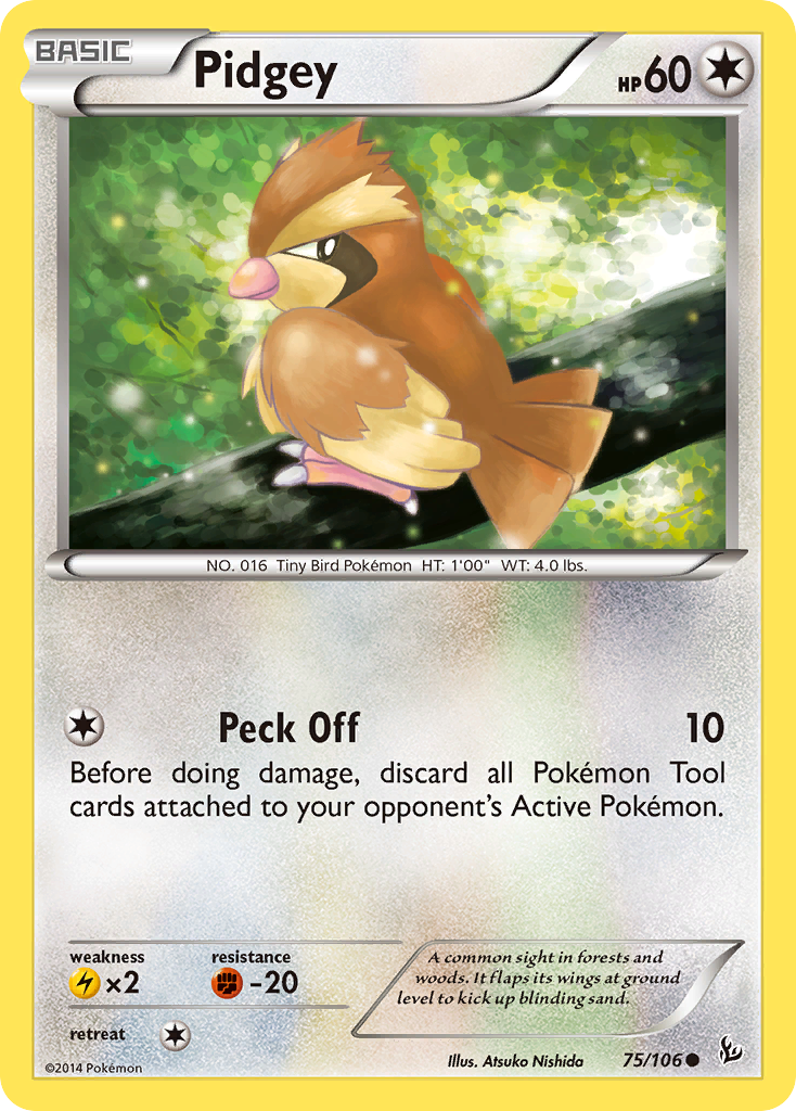 Pidgey (75/106) [XY: Flashfire] | The Time Vault CA