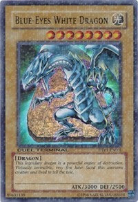 Blue-Eyes White Dragon [DTP1-EN001] Super Rare | The Time Vault CA