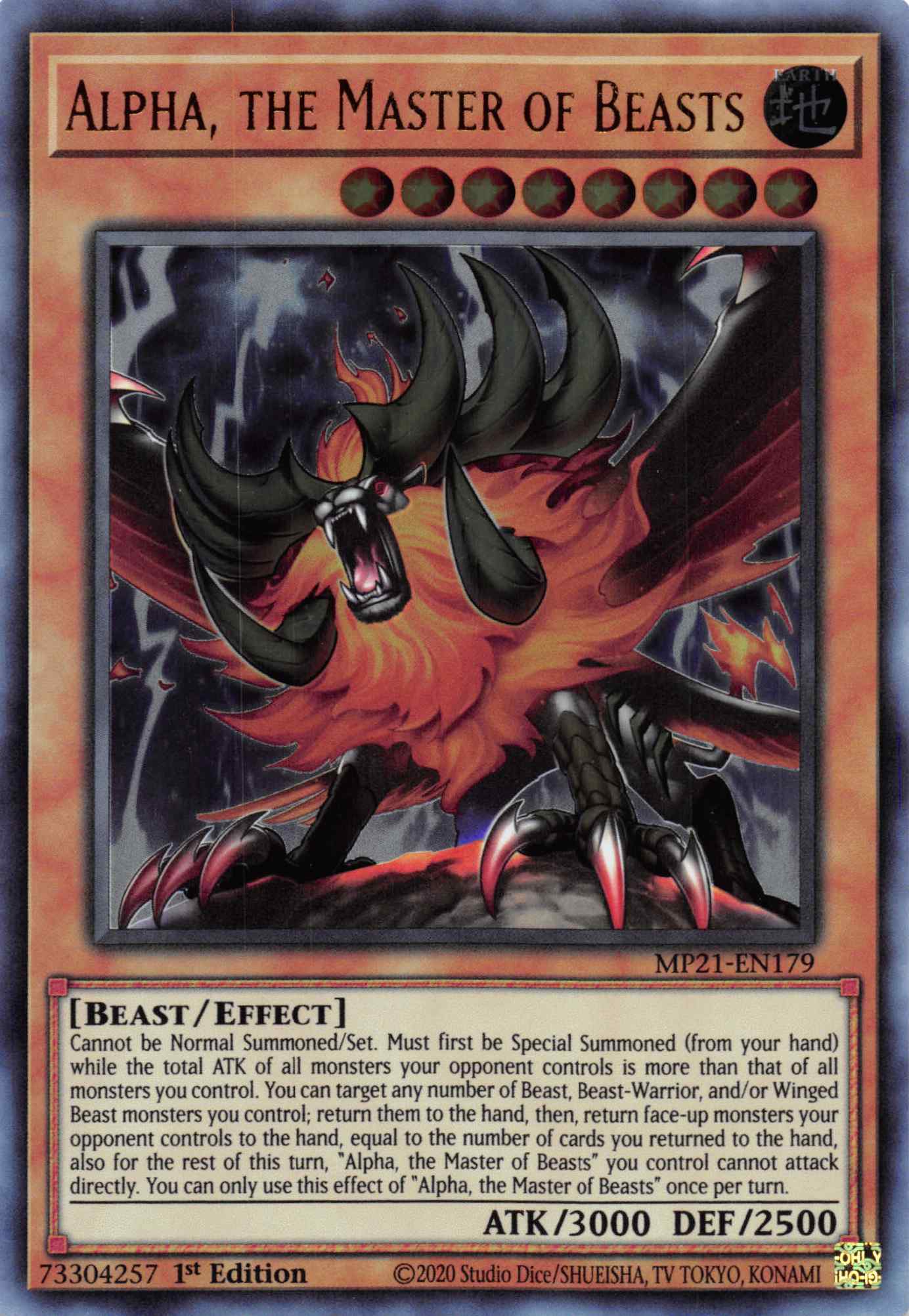 Alpha, the Master of Beasts [MP21-EN179] Ultra Rare | The Time Vault CA