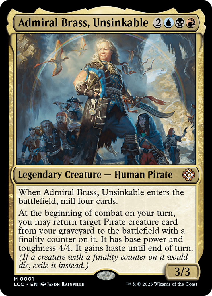 Admiral Brass, Unsinkable (Display Commander) [The Lost Caverns of Ixalan Commander] | The Time Vault CA