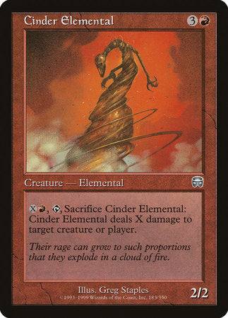 Cinder Elemental [Mercadian Masques] | The Time Vault CA