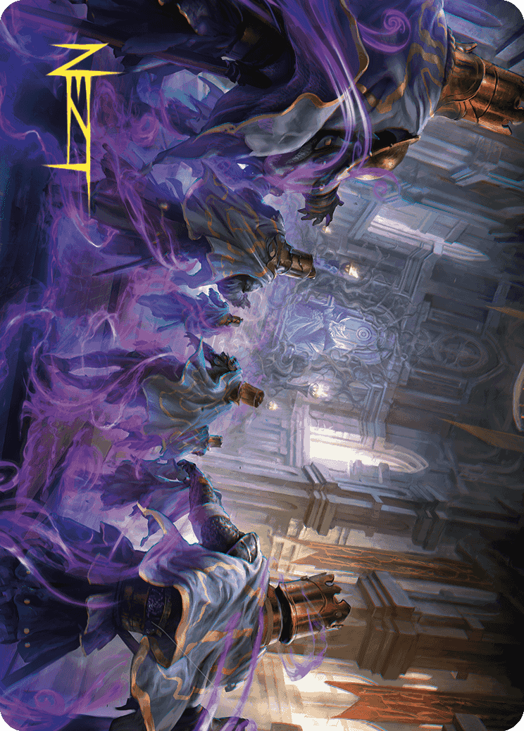 Eerie Interference Art Card (Gold-Stamped Signature) [Wilds of Eldraine Art Series] | The Time Vault CA