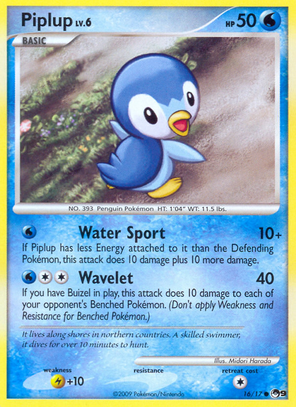 Piplup (16/17) [POP Series 9] | The Time Vault CA