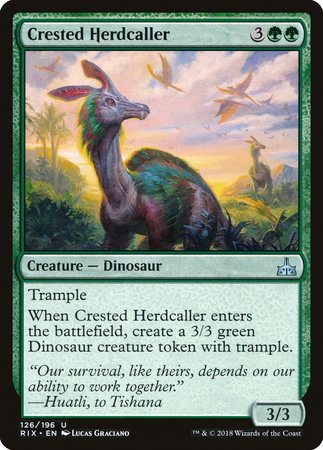 Crested Herdcaller [Rivals of Ixalan] | The Time Vault CA