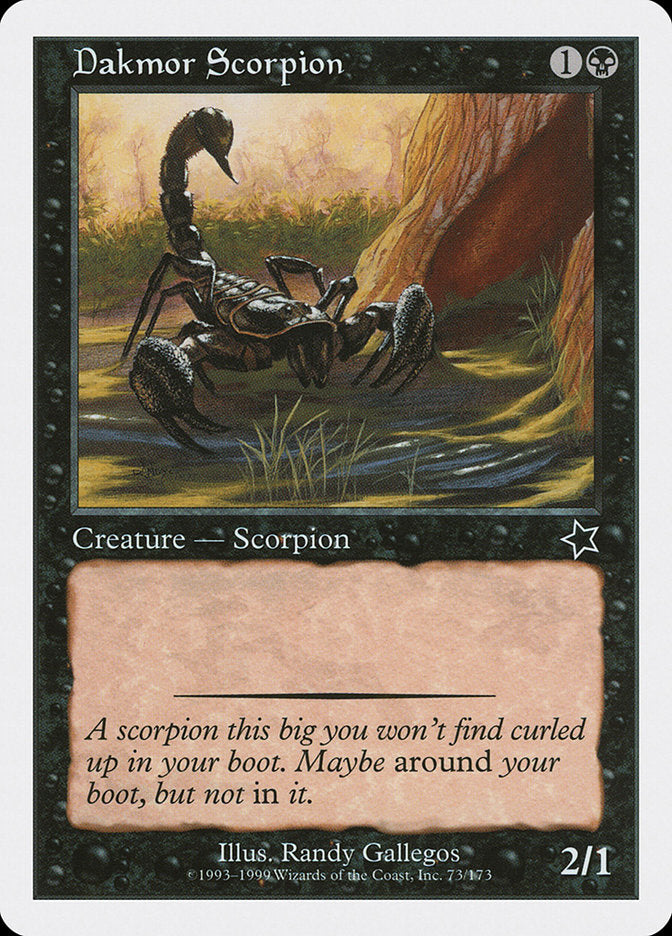 Dakmor Scorpion [Starter 1999] | The Time Vault CA