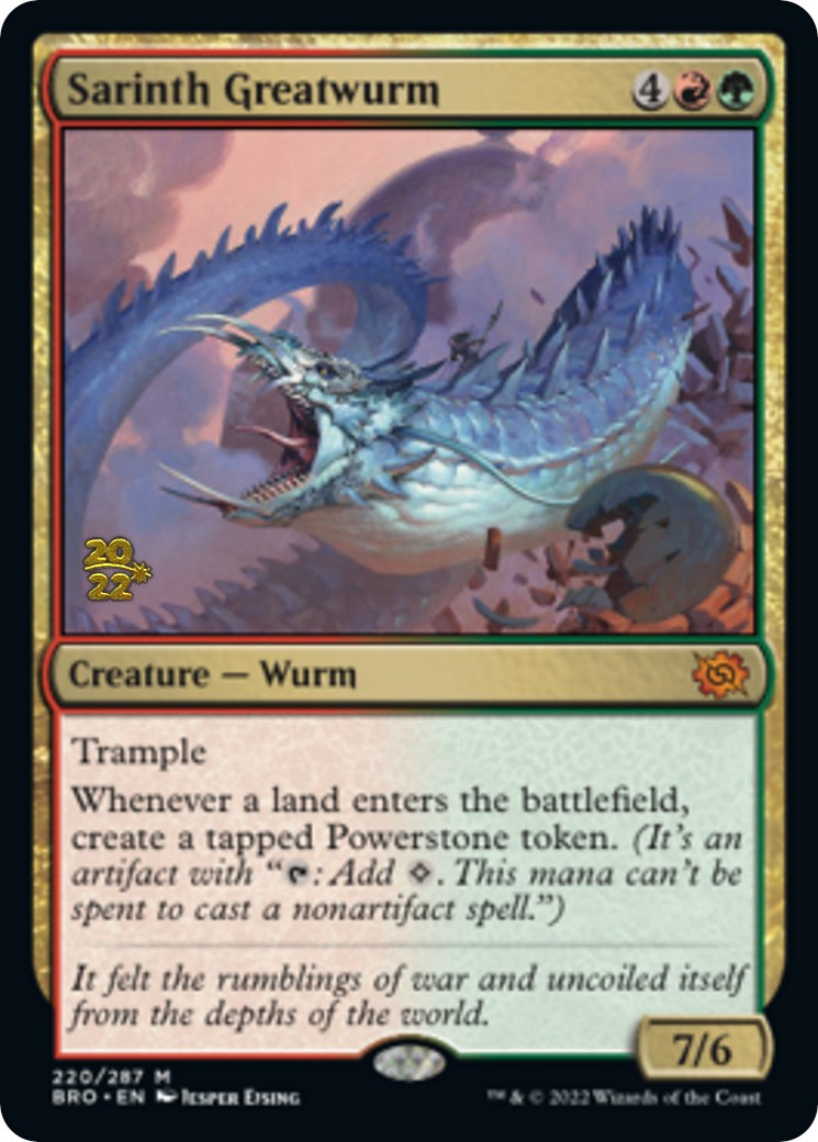 Sarinth Greatwurm [The Brothers' War: Prerelease Promos] | The Time Vault CA