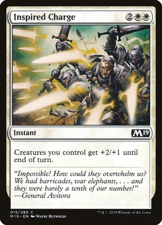 Inspired Charge [Core Set 2019] | The Time Vault CA