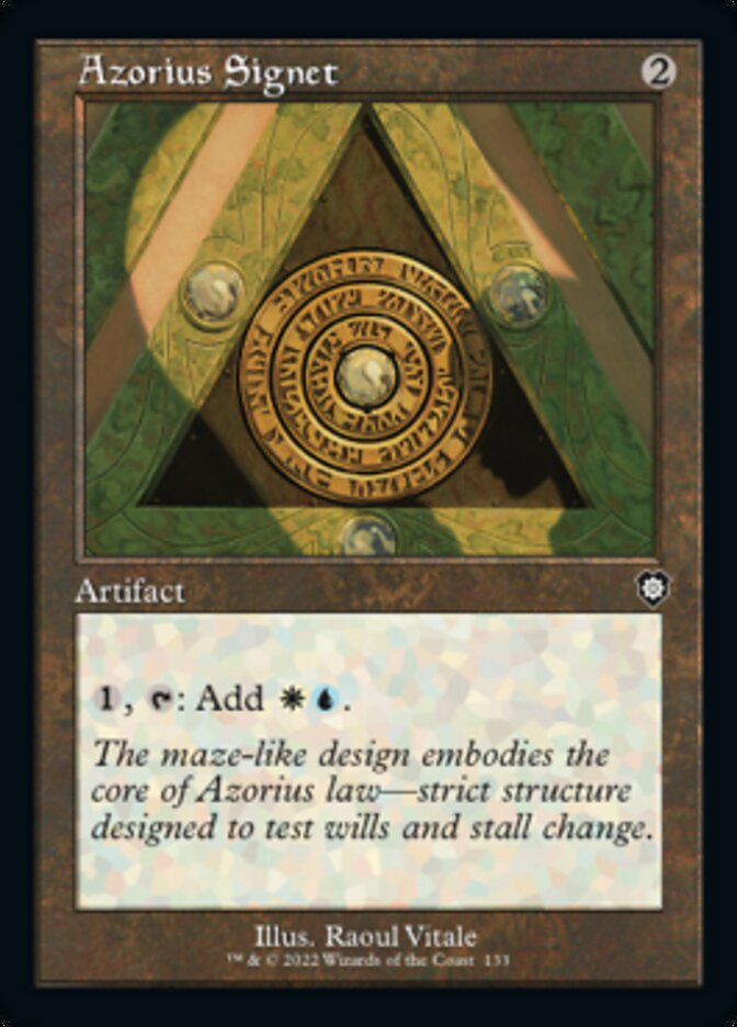 Azorius Signet (Retro) [The Brothers' War Commander] | The Time Vault CA