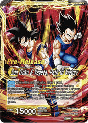 SS Vegito // Son Goku & Vegeta, Path to Victory (BT20-084) [Power Absorbed Prerelease Promos] | The Time Vault CA