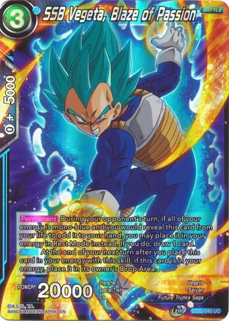 SSB Vegeta, Blaze of Passion (BT10-040) [Rise of the Unison Warrior 2nd Edition] | The Time Vault CA