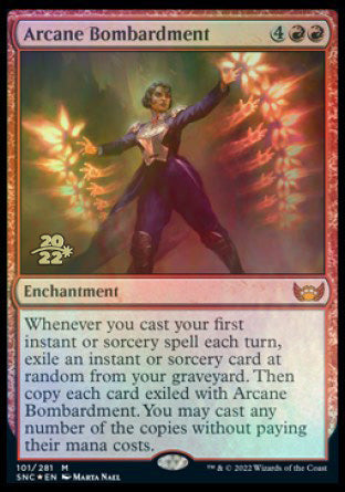 Arcane Bombardment [Streets of New Capenna Prerelease Promos] | The Time Vault CA