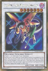 Power Tool Mecha Dragon [PGLD-EN005] Gold Secret Rare | The Time Vault CA