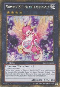Number 82: Heartlandraco [PGLD-EN025] Gold Secret Rare | The Time Vault CA