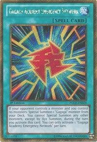 Gagaga Academy Emergency Network [PGLD-EN028] Gold Secret Rare | The Time Vault CA