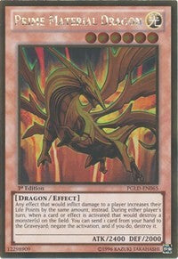 Prime Material Dragon [PGLD-EN065] Gold Rare | The Time Vault CA