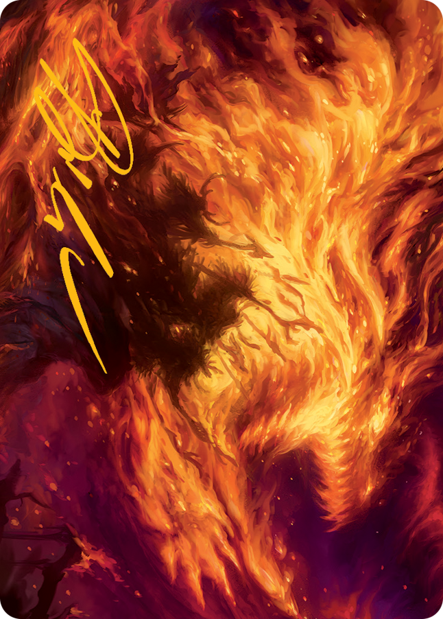 Stoke the Flames Art Card (Gold-Stamped Signature) [March of the Machine Art Series] | The Time Vault CA