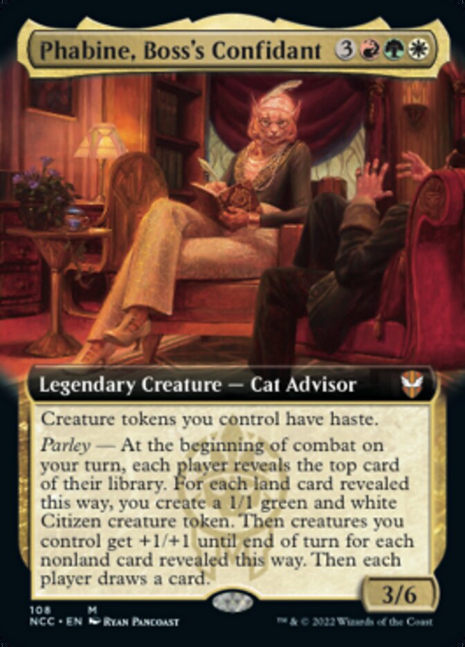 Phabine, Boss's Confidant (Extended Art) [Streets of New Capenna Commander] | The Time Vault CA